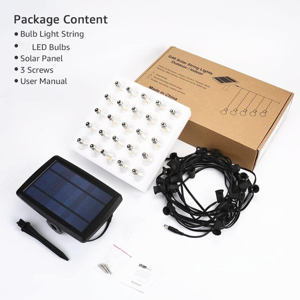 Puutarhavalot LED 10 tai 25 lampulla