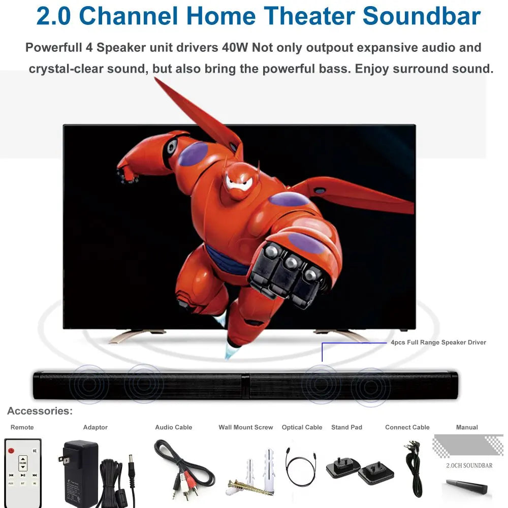 Soundbar ultraohut langatonkaiutin