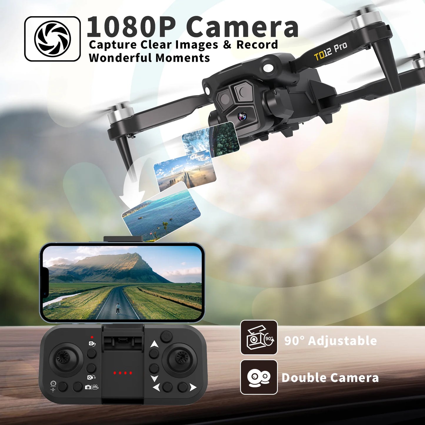 Drone 1080p HD kameralla **NOPEA TOIMITUS**