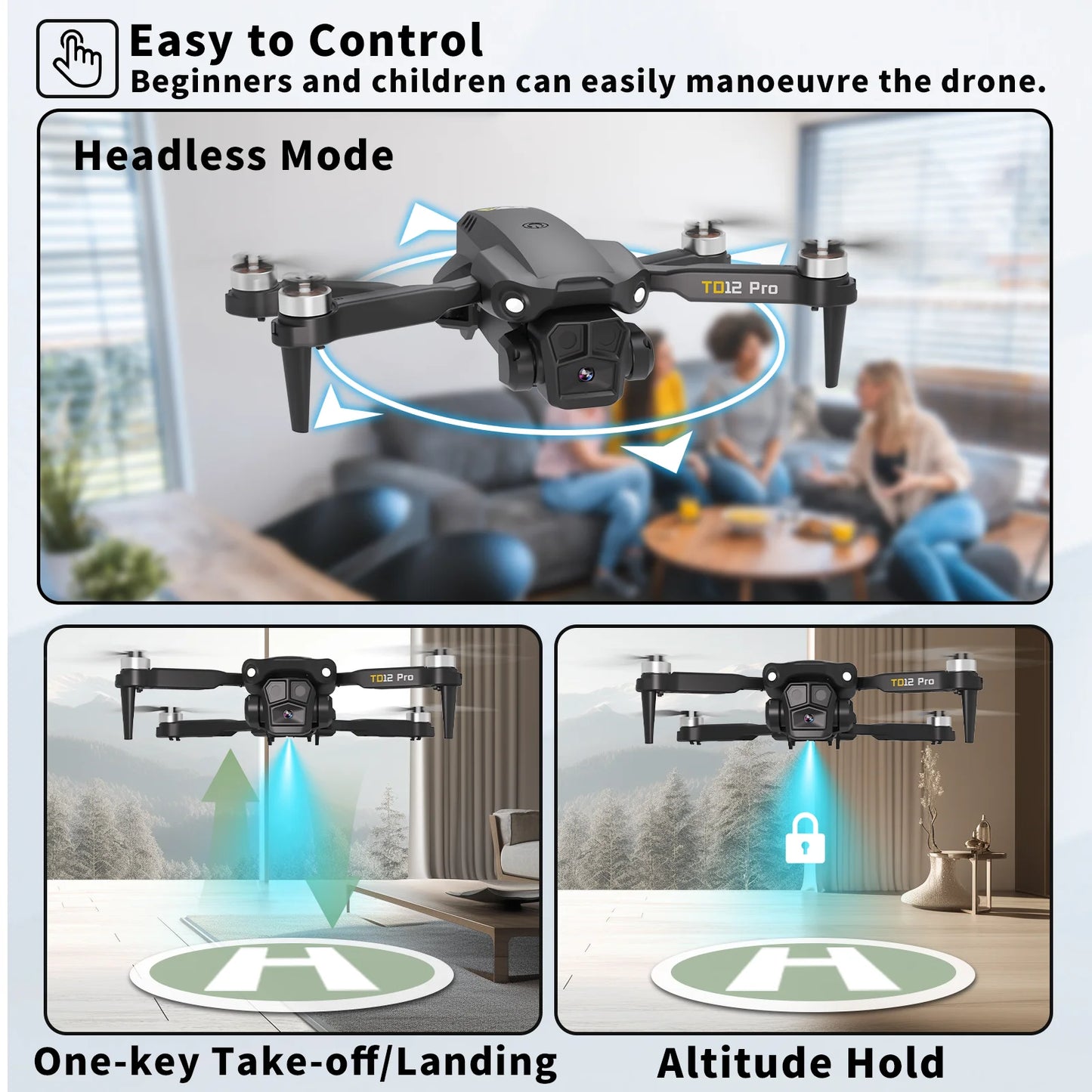 Drone 1080p HD kameralla **NOPEA TOIMITUS**